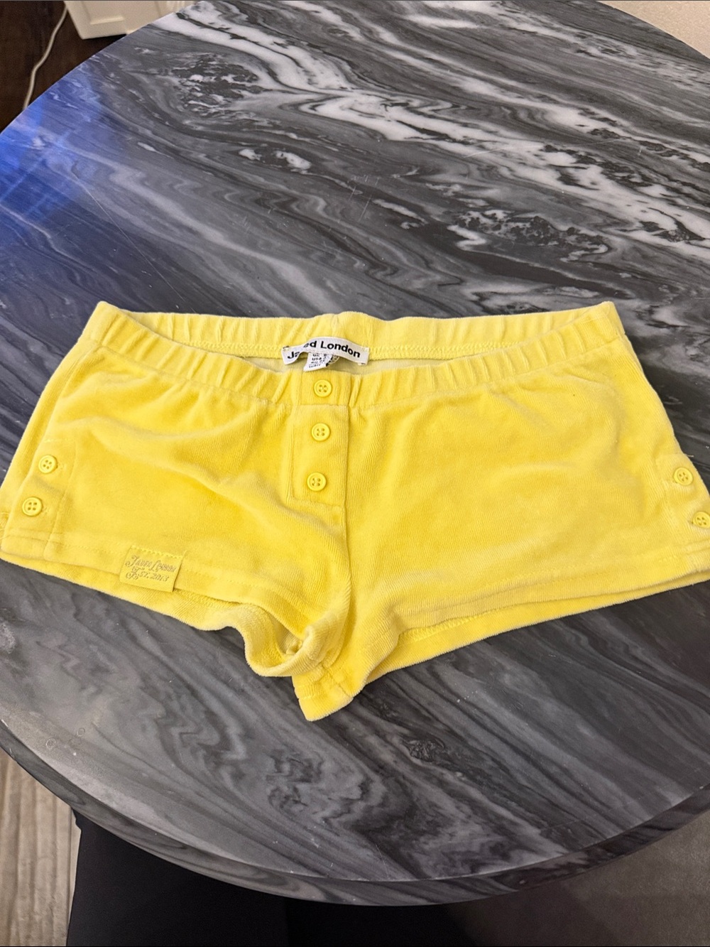 Jaded London Bright Yellow micro Shorts